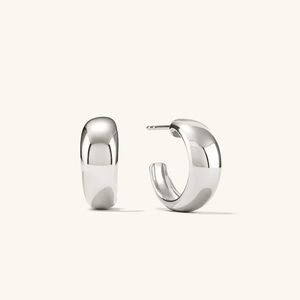 Mejuri Dome Hoops in Sterling Silver 15.9mm